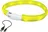 Nobby LED plochý svítící obojek žlutý, 70 cm