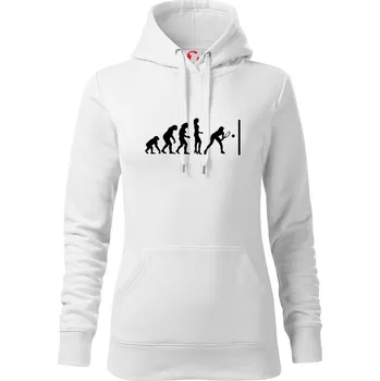 Dámská mikina Evolution squash muž-žena - Mikina dámská Cape s kapucí - XS ( Bílá )