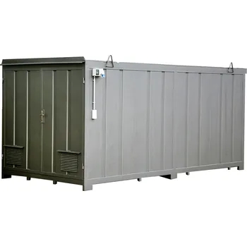 Odpadkový koš Ekologický skladový kontejner, 160 x 235 x 235 cm