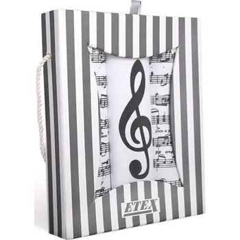 Látkový kapesník ETEX, Hořice s.r.o. Dámský kapesník NOTY - 3 ks vzor: noty - 3 ks