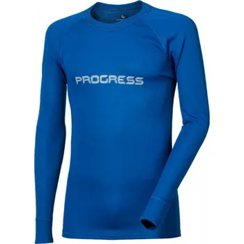 Triko dlouhé pánské Progress NDR PRINT, modro bílé Velikost: XXL
