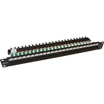 Patch panel LEXI-Net Patch panel EXCLUSIVE 24PORT 19\" CAT5E UTP horní zářez