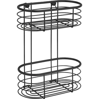 Černá sprchová police Wenko Trestina, 26 x 35 cm ID_1438539