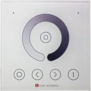 Příslušenství pro LED osvětlení FK technics Ovladač pro LED pásky RF, panel dotykový, do zdi, bílý