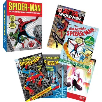 Dřevěná hračka Chronicle Books Spider-Man 100 ks pohlednic
