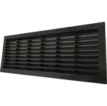 Větrací mřížka dveřní černá 335x132 se síťkou proti hmyzu MIKAWI 14-5188