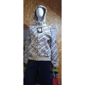 Pánská mikina Pánská mikina s kapucí NORD BLANC bílá s pruhy, NOVÉ ZBOŽÍ Velikost: XL