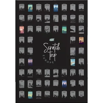 Salouza Stírací plakát – Města Evropy - doprava zdarma od 1499 Kč