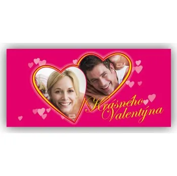 Valentýnské blahopřání - Dvě srdce (DL)