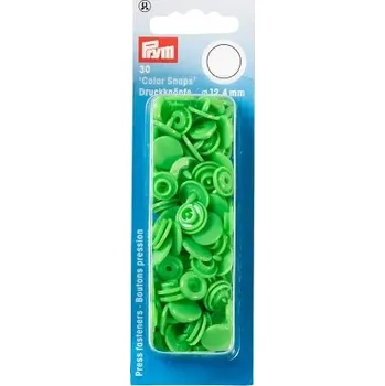 plastové patentky PRYM světle zelená 30ks