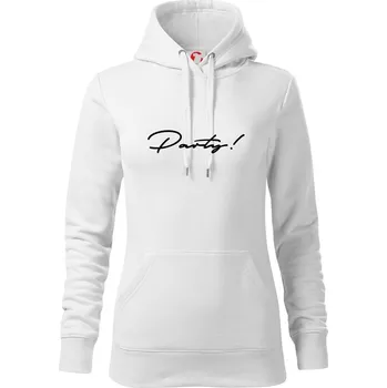 Dámská mikina Řekni to - Party - Mikina dámská Cape s kapucí - 2XL ( Bílá )