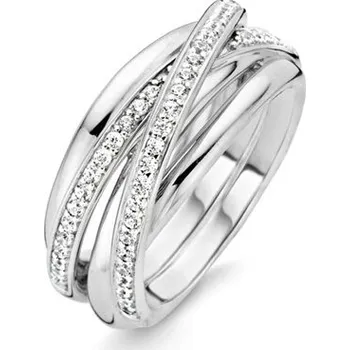 Prsten Prsten TI SENTO se zirkony 12056ZI/56