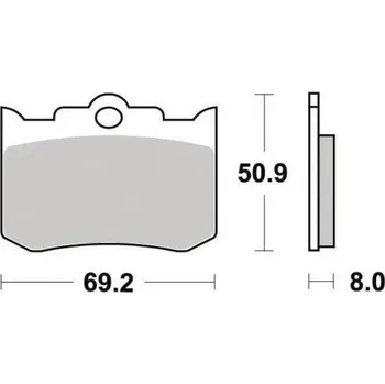 Brzdová destička Ferodo Organické brzdové destičky Ferodo FDB2040P