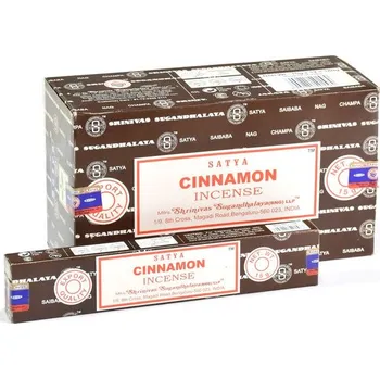 Vonná tyčinka SANU BABU Vonné tyčinky Satya - Cinnamon (Skořice), 15g
