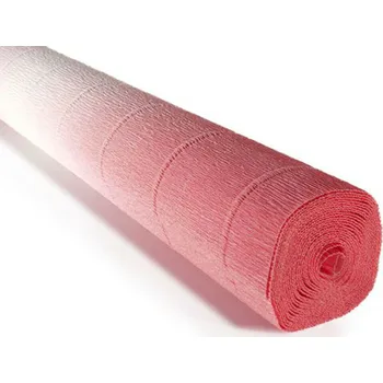 Krepový papír Cartotecnica Rossi Krepový papír role 180g (50 x 250cm) - bílo-růžová 600/4