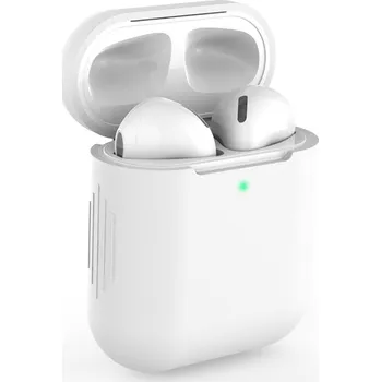 Příslušenství pro sluchátka Enem Jednobarevný obal na Airpods 1/2 - Bílý APP1OAIR002