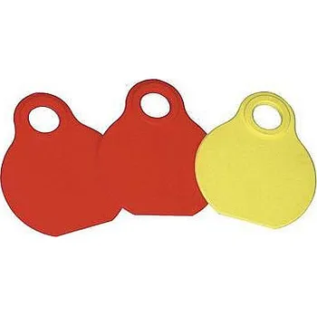 Chov hospodářského zvířete Visačka na krk SMALLPLUS prázdné červená