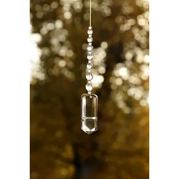 JoyKa Světelný Zářič Křišťálový - Čistá s korálky kratší, Český skleněný Lapač Slunce 3400