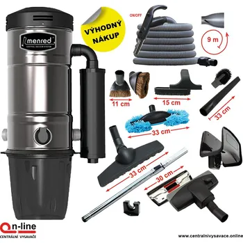 Vysavač Celonerezová konstrukce, určeno do 450 m2, příslušenství