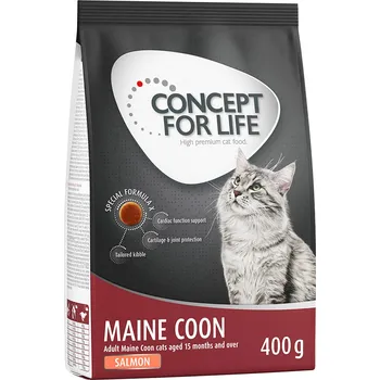 Krmivo pro kočku 400g Concept for Life Maine Coon Adult Salmon – receptura bez obilovin!