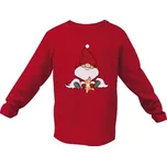 Tričko s potiskem Vánoční skřítek s perníčkem dětské
