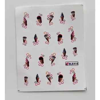 Vodolepky na zdobení nehtů - Ice cream BLE418