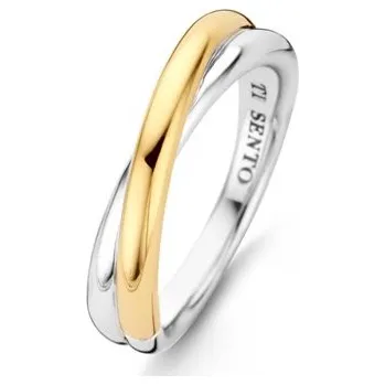 Prsten Zlacený prsten TI SENTO 1953SY/54
