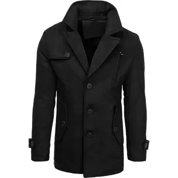 DStreet CX0440 černý Pánský zimní kabát DStreet CX0440 černý