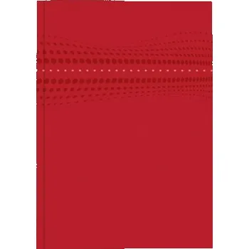 Blok STILO červený linkovaný notes A5