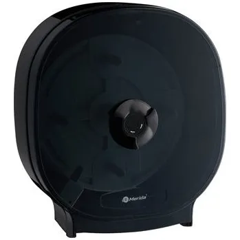 Zásobník na čtyři role toaletního papíru bez dutinky MERIDA ONE MAXI, černý BEC302