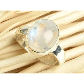 Prsten Prsten měsíční kámen ovál Ag 925/1000 vel.54