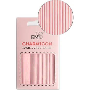 emi Charmicon 3D Silicone Stickers #163 Lines White - samolepka