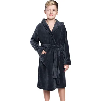 Chlapecký župan Italian Fashion Mimas šedý 146/152