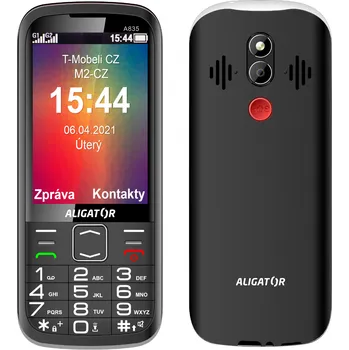 Mobilní telefon ALIGATOR A835 Senior, černý