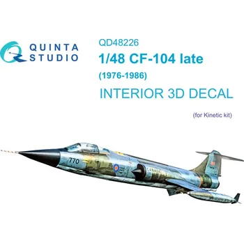 Plastikový model 1/48 CF-104 Late 3D-Printed&col.Interior (KIN)