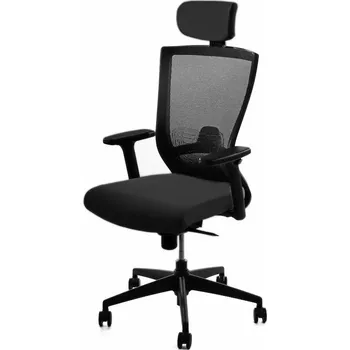 Herní židle Kancelářská židle Pron s podhlavníkem a 3D područkami šedá