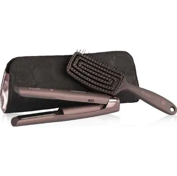 Žehlička na vlasy Labor Pro Plum&Go Travel Kit - Bezdrátová žehlička + Kartáč na vlasy + Pouzdro Dárková sada