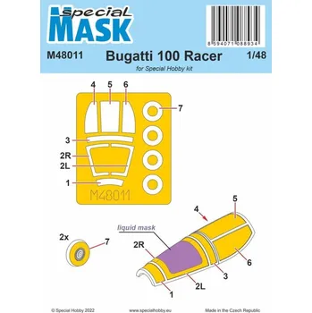 Plastikový model 1/48 Mask for Bugatti 100 Racer (SP.HOBBY)