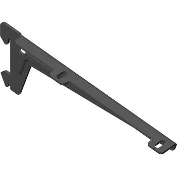 Dílenský regál Element System Stranový nosník 180mm, černý, 1 pár