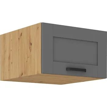 Kuchyňská skříňka Hluboká horní výklopná skříňka LUNNA TMAVĚ ŠEDÁ / ARTISAN 60 NAGU-36 1F