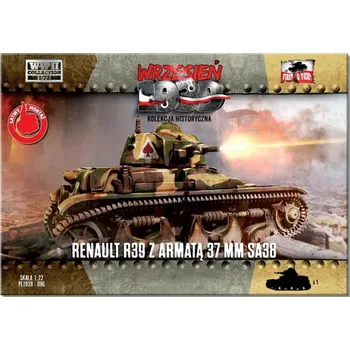 Plastikový model 1/72 Renault R39 with 37mm SA38 cannon