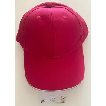 Kšiltovka 2409 Párty kšiltovka s LED podsvícením růžová