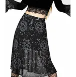 sukně dámská KILLSTAR - Luella Bias Midi - Black - 4XL