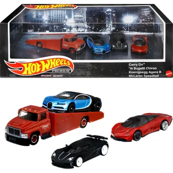 autíčko Hot Wheels Premium Collector Set Exotic Hypercars Bugatti Koenigsegg McLaren