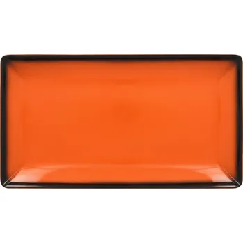 Talíř RAK Porcelain RAK Talíř servírovací obdélný 33,5 x 18,1 cm, oranžová | RAK-LEEDRG33OR