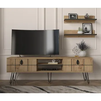 Televizní stolek Nábytek Pyramida, s.r.o. Televizní stolek s policemi RETIRO sapphire