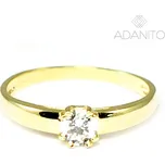 Zlatý prsten se zirkonem