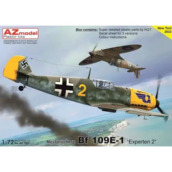 Plastikový model 1/72 Messerschmitt Bf 109E-1 Experten 2 (3x camo)