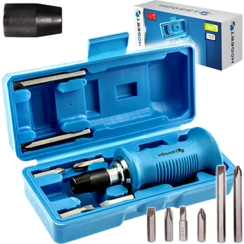 Šroubovák HÖGERT Úderový příklepový šroubovák pravý/levý 1/2' + bity, HOGERT