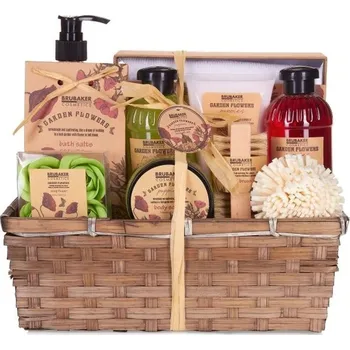 Kosmetická sada Brubaker Vlčí máky dárkový kosmetický set v košíku 14 ks